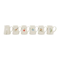 Hello Honey® White Stoneware Creamer with Hand-Painted & Embossed Birds Set