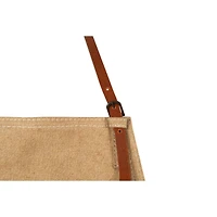 Hello Honey® Khaki Apron with Pockets & Leather Ties
