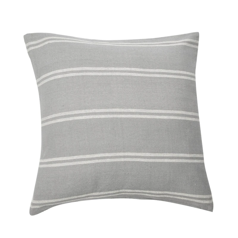 Hello Honey® 20" Square Interwoven Double-Striped Cotton Pillow Cover