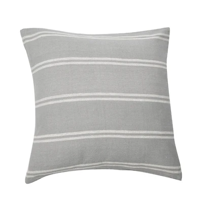 Hello Honey® 20" Square Interwoven Double-Striped Cotton Pillow Cover