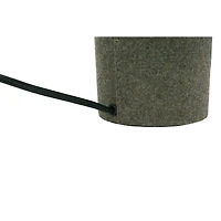 Hello Honey® Gray Wool Blend Table Lamp & Shade Set