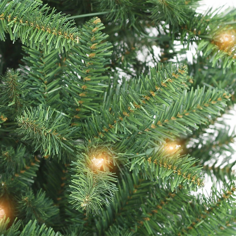 7ft. Pre-Lit Carson Artificial Pine Tree, Clear Lights
