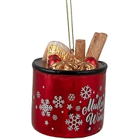 4" Mulled Wine Glass Christmas Ornament