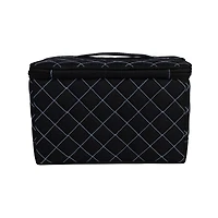 Everything Mary Black & Blue Quilted Collapsible Sewing Kit Organizer Box