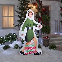 6ft. Airblown® Inflatable Photorealistic Christmas Buddy the Elf Strolling