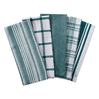 DII® Teal Woven Dishtowel Set