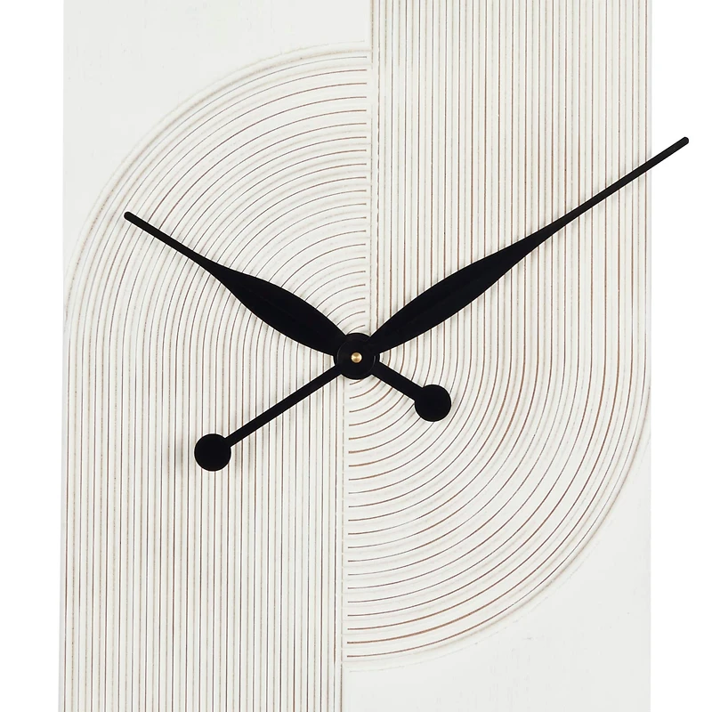 30" The Novogratz Art Deco Inspired Line Art Wall Clock