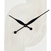 30" The Novogratz Art Deco Inspired Line Art Wall Clock