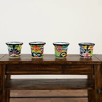 8" Handmade Mexican Talavera Ceramic Planter