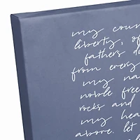 My Country Tis of Thee Canvas Wall Art