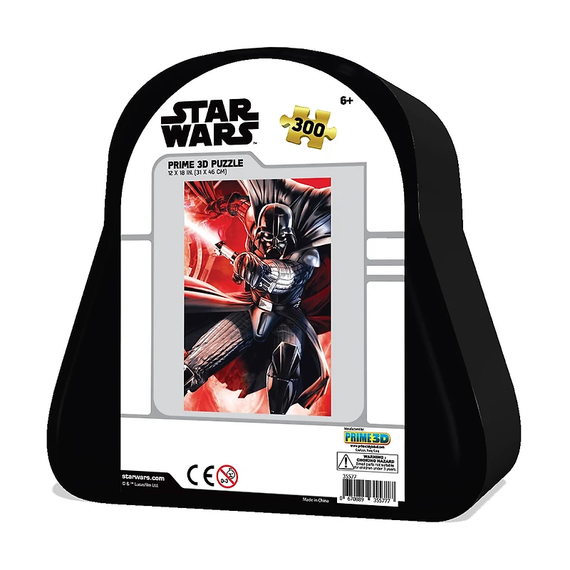 Star Wars - Darth Vader 3D Lenticular Jigsaw Puzzle in a Collectible Shaped Tin: 300 Pcs