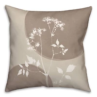 18" Neutral Boho Botanical Indoor/Outdoor Pillow