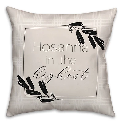 Hosanna Highest Pillow 2 18" x 18" Throw Pillow