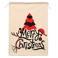 Personality Case™ 19" x 26" Merry Tree Christmas Cotton Drawstring Bag