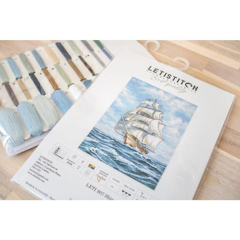 Letistitch Ship Counted Cross Stitch Kit
