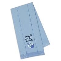 DII® Assorted Blue Hanukkah Embroidered Dishtowels Set