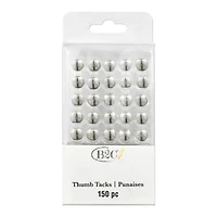 Silver Thumb Tacks by B2C® 150ct.