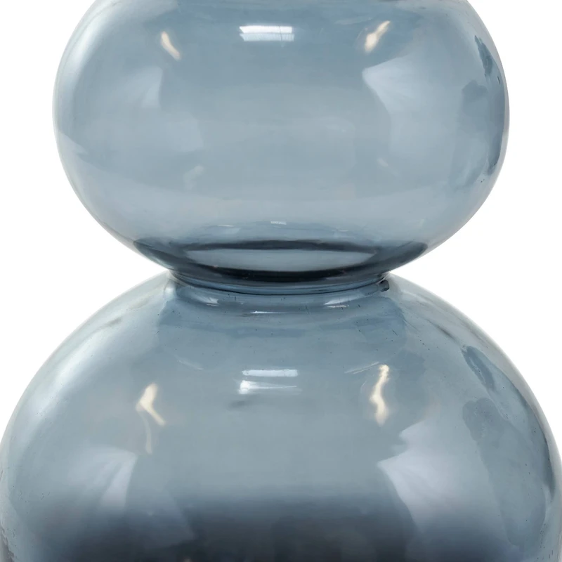 Black Ombre Bubble Glass Vase Set