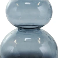 Black Ombre Bubble Glass Vase Set