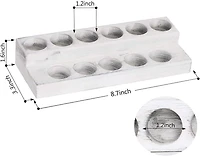 NEX™ 2-Tier White Wooden Essential Oils Display Holder, 2ct.