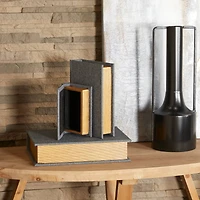 Light Gray Linen Faux Book Box Set