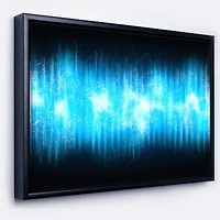 Designart - Blue Ice Flame Abstract