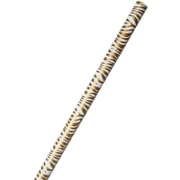 JAM Paper Safari Gold & White Zebra Gift Wrap, 2ct.