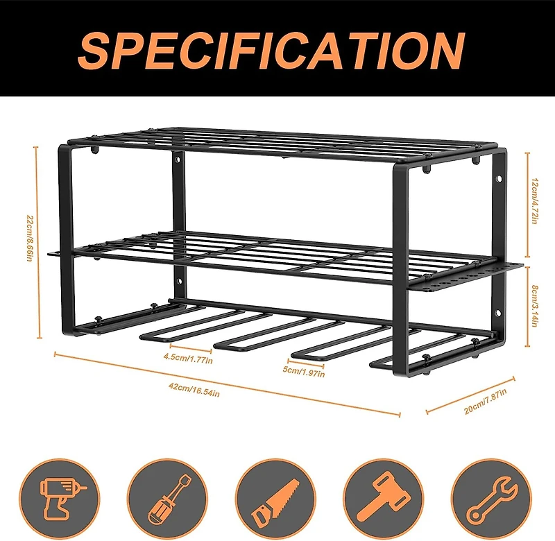 NEX™ Power Tool Organizer Wall Mount, 2ct.