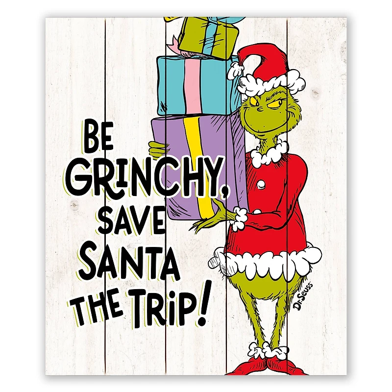 20" The Grinch Be Grinchy Pallet Wood Wall Art