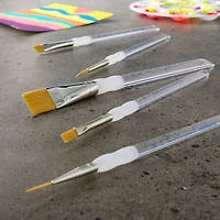 12 Packs: 5 ct. (60 total) Royal & Langnickel® Gold Taklon Brush Set