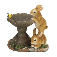 10.5'' Playful Bunnies Bird Feeder