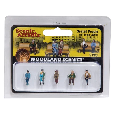Woodland Scenics® 1/8" Seated People Scale Figures 