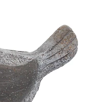 13" Gray Stone Country Bird Garden Sculpture Set