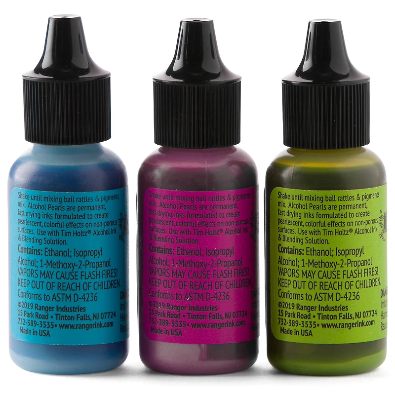 6 Packs: 3 ct. (18 total) Ranger Tim Holtz® Alcohol Ink Pearl Kit 2