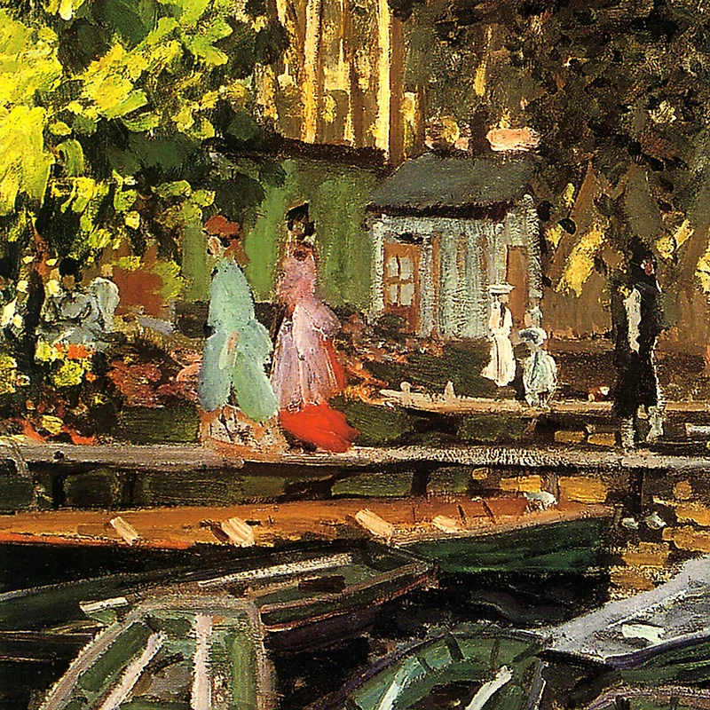 26.75" Bathers at Grenouillere 1869 Canvas Replica Painting