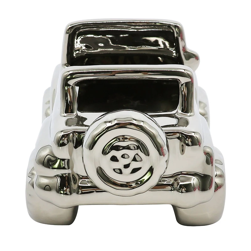 9" Silver Ceramic Truck Tabletop Décor by Ashland®