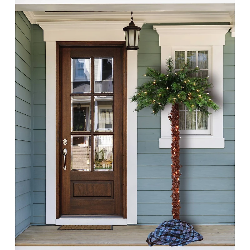 4ft. Pre-Lit Artificial Palm Tree, Clear Lights