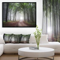 Designart - Light Through Green Fall Forest