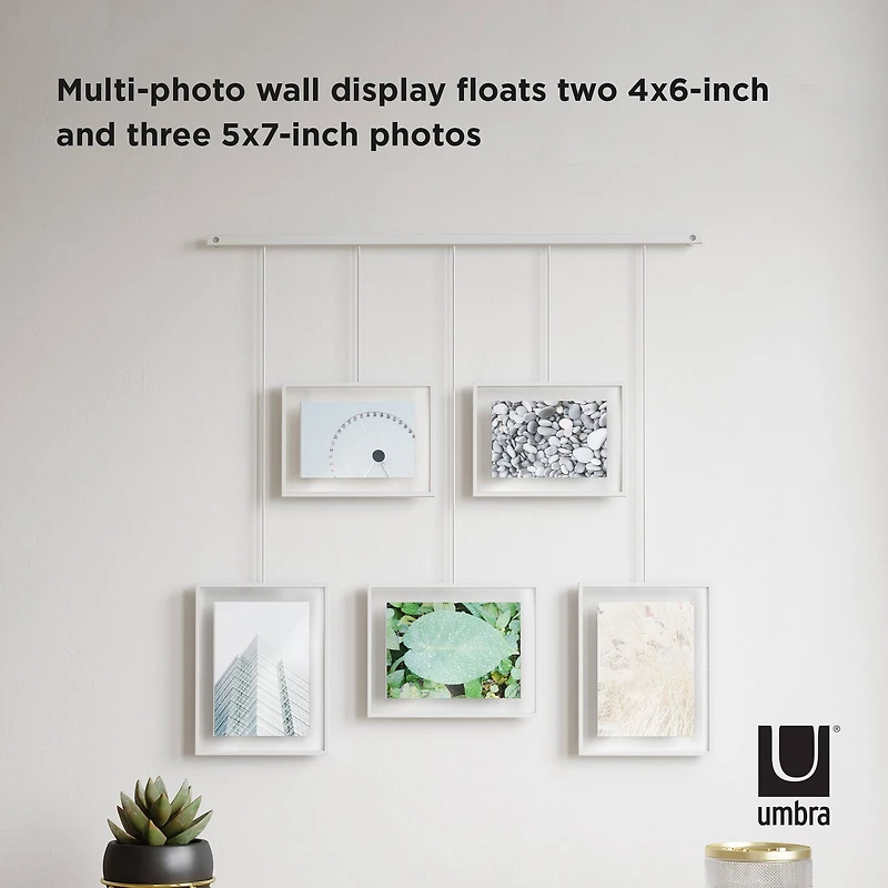 Umbra White Exhibit Gallery Picture Frame Set