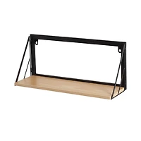 Honey Can Do Maple 18" Floating Wall Shelf