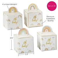 Kate Aspen Boho Rainbow Baby Favor Box Set, 24ct.
