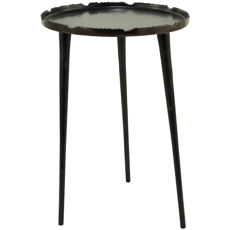 21" Aluminum Accent Table with Tray Top