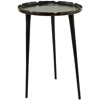 21" Aluminum Accent Table with Tray Top