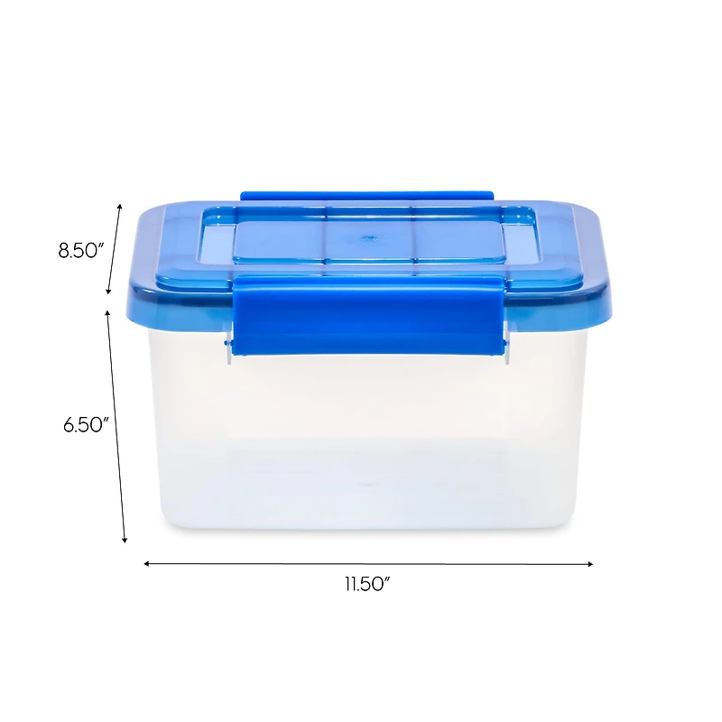 IRIS® Letter & Legal Size Element Resistant Clear File Box