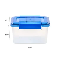IRIS® Letter & Legal Size Element Resistant Clear File Box