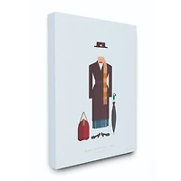Stupell Industries Mary Poppins Minimalist Illustration Canvas Wall Art