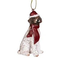 3.5" Pointer Holiday Dog Ornament