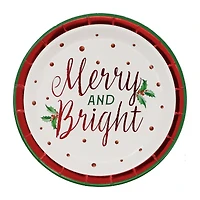 7" Merry & Bright Paper Plates, 12ct. by Celebrate It™