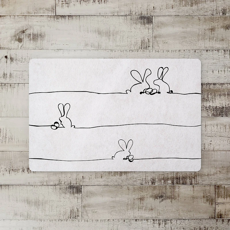 Easter Bunnies Contour 27" x 18" Floor Mat