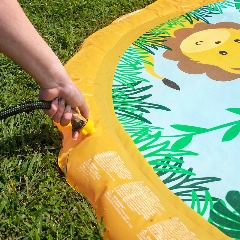 Swim Central 5ft. Inflatable Safari Children's Sprinkler Mat